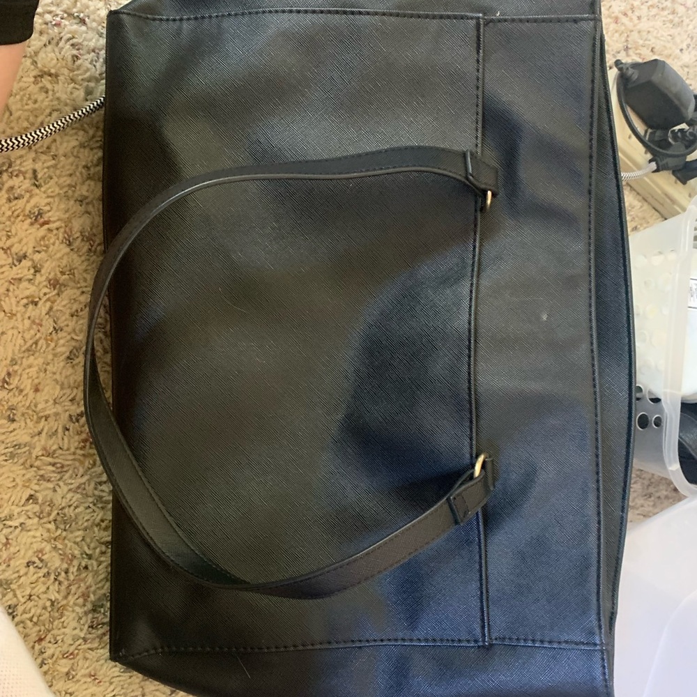 Large black over the shoulder purse